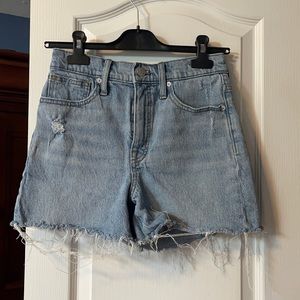 Madewell High Rise Denim Shorts
